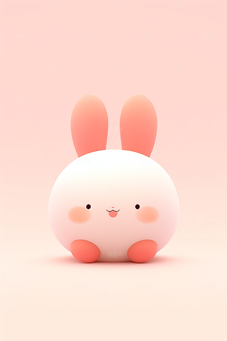 CG小兔子可爱3D模型