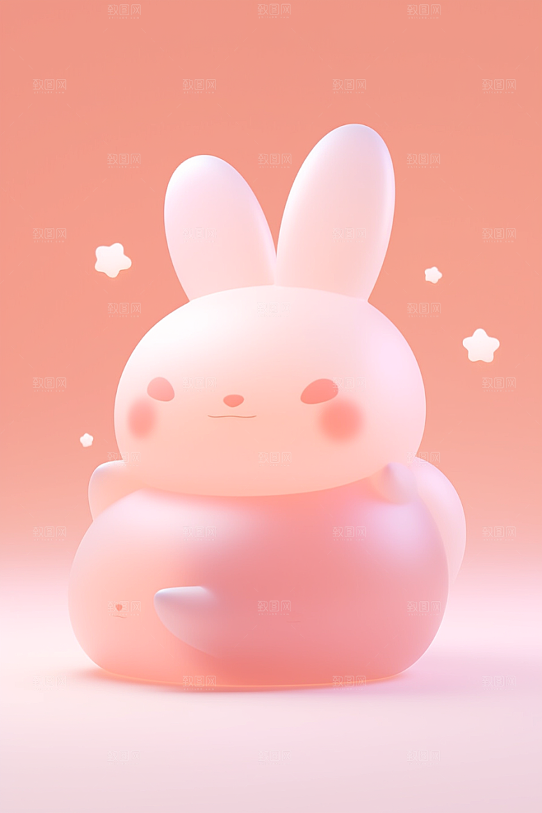 CG小兔子IP卡通模型