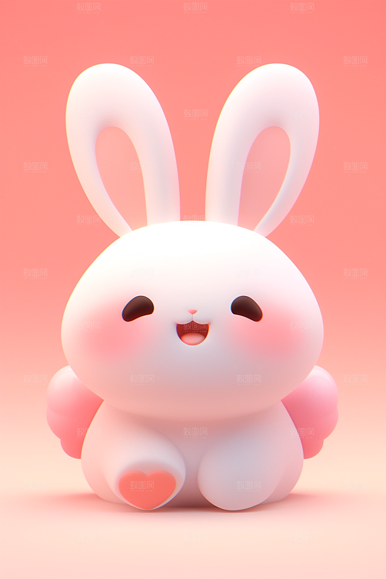 CG小兔子IP立体模型