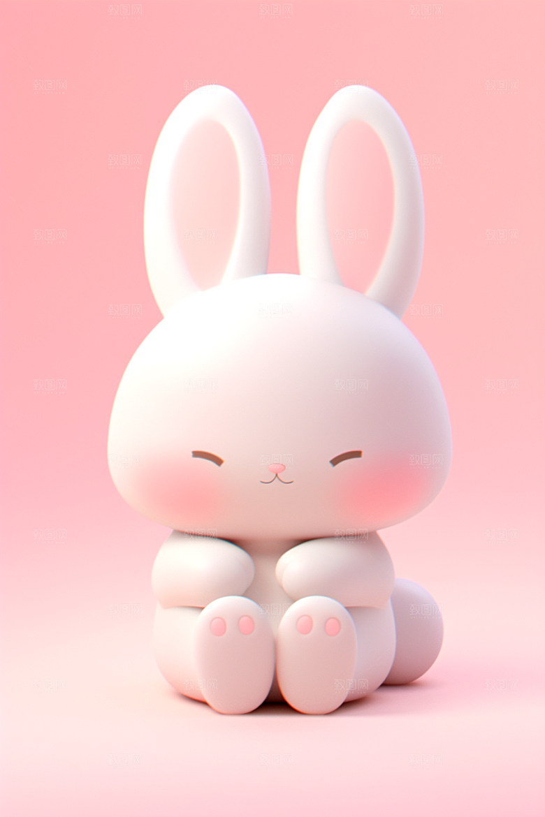 CG小兔子IP3D模型
