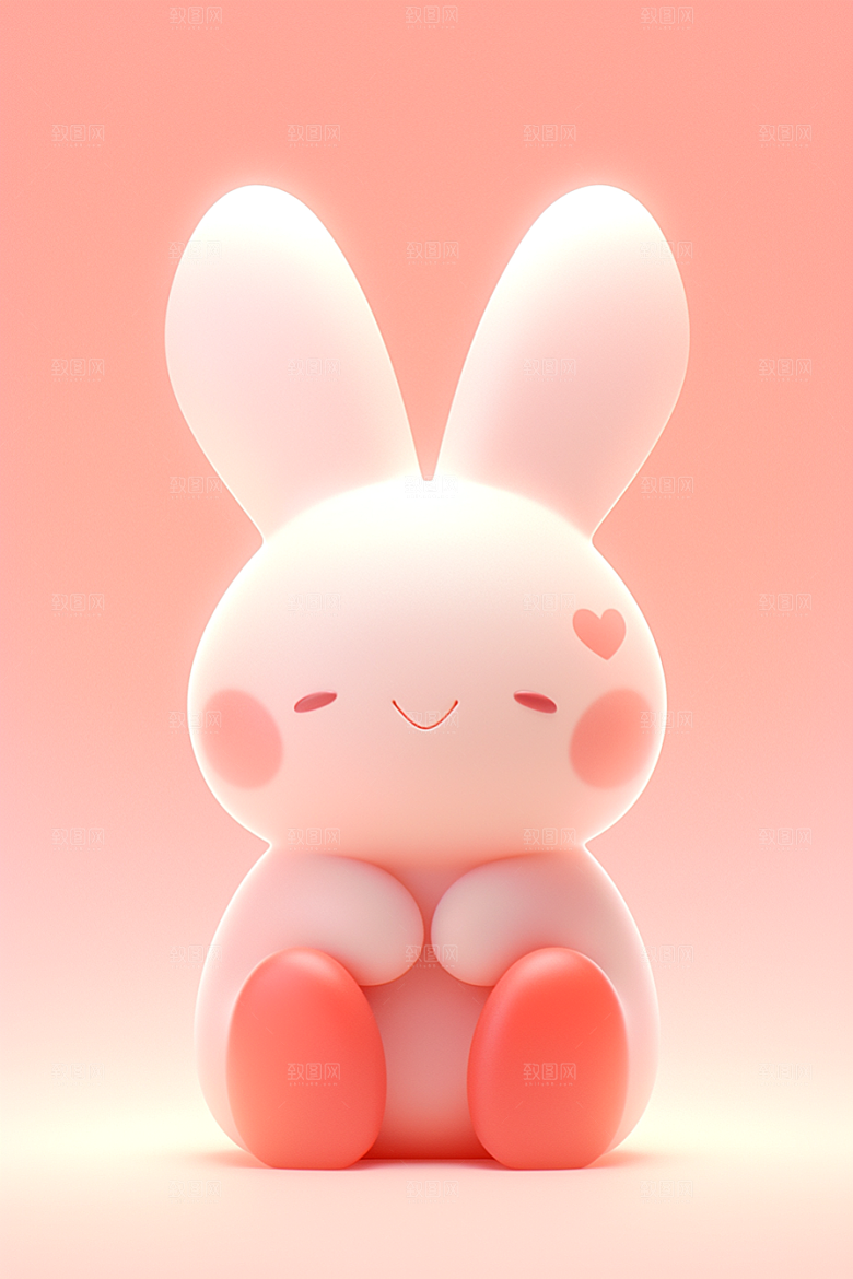 CG小兔子IP拟人模型