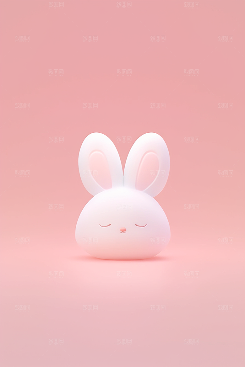 CG小兔子C4D3D模型