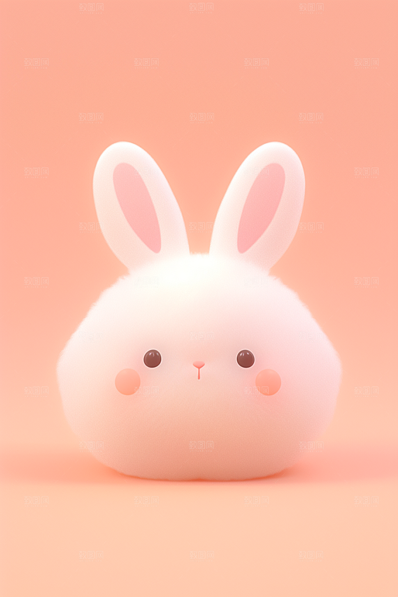 CG小兔子C4D3D模型