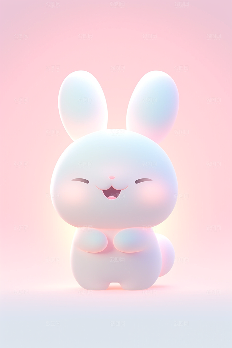CG小兔子3D小动物模型