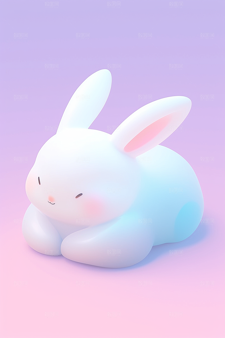 CG小兔子小动物C4D模型