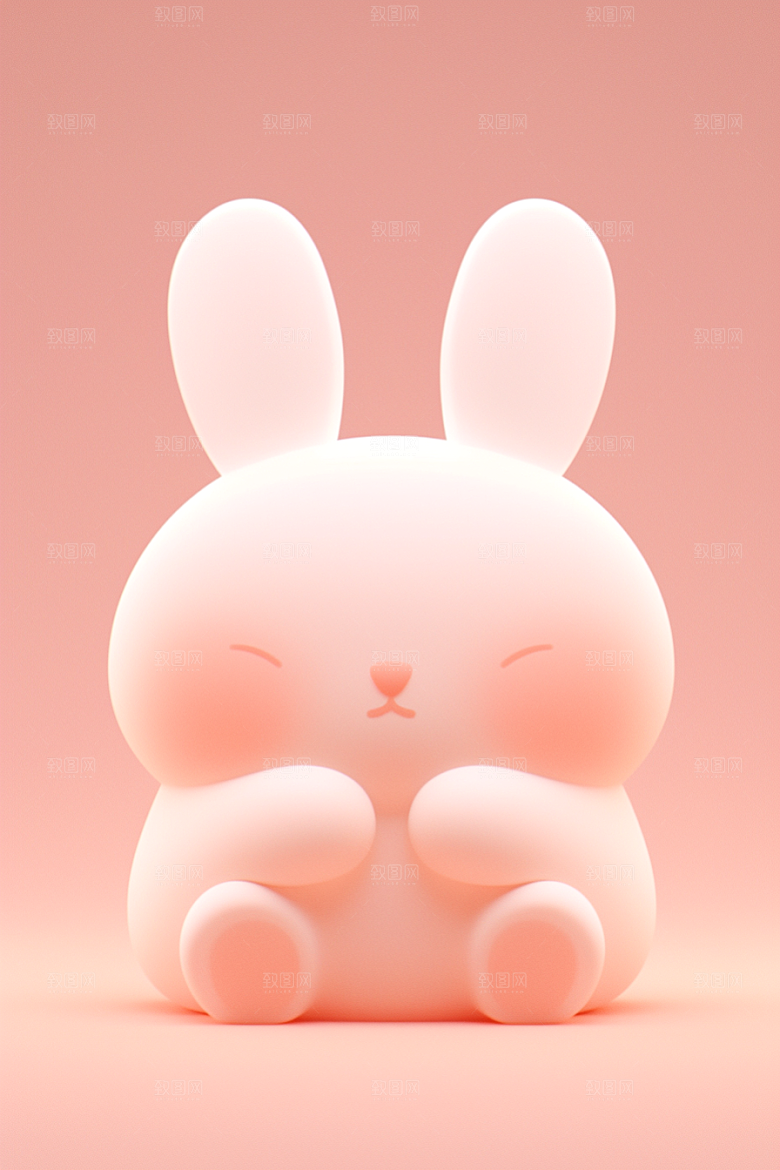 CG小兔子立体IP模型