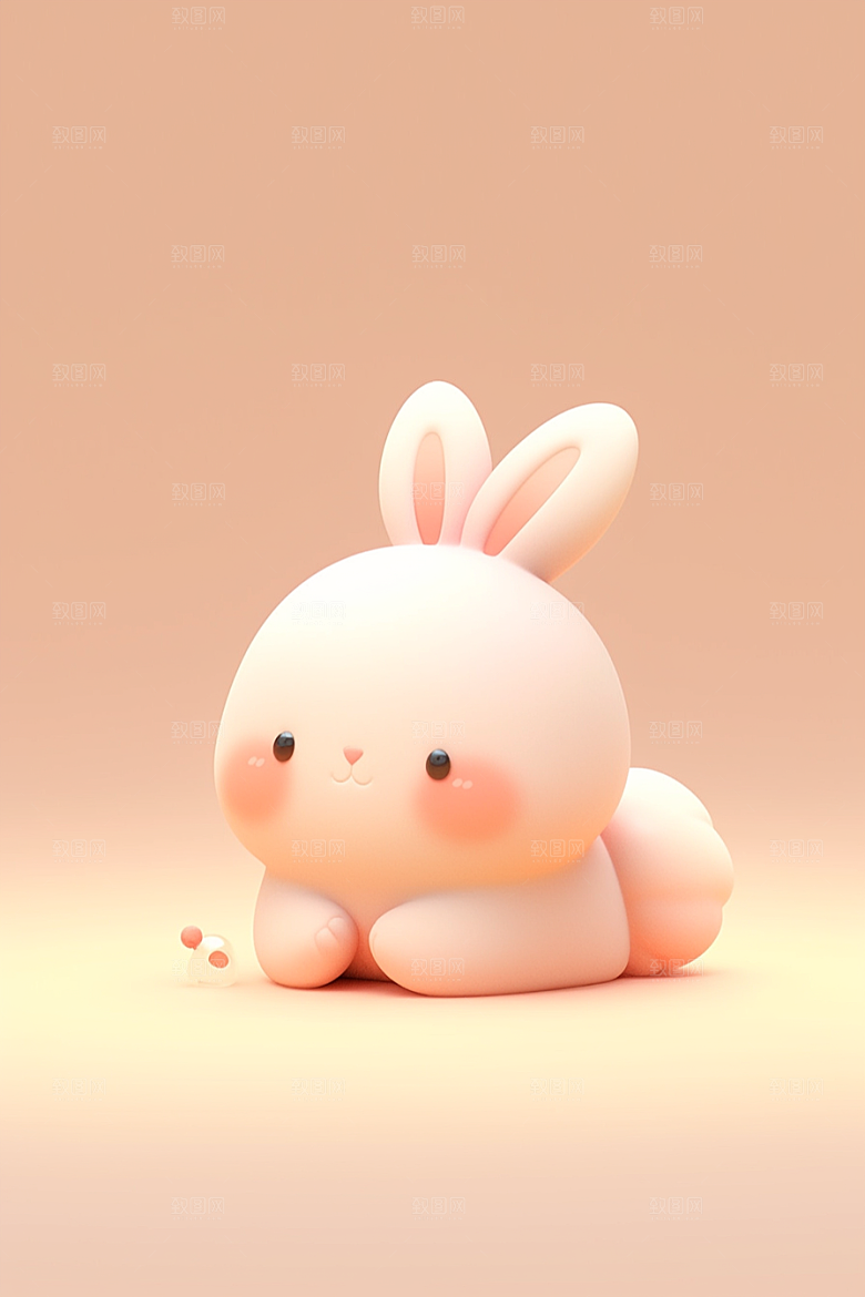 CG小兔子IP立体模型