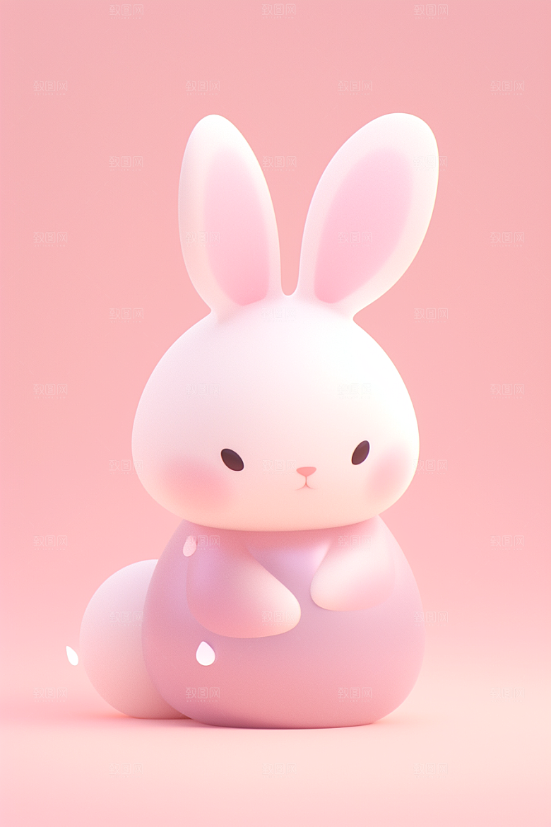 CG小兔子立体小动物模型