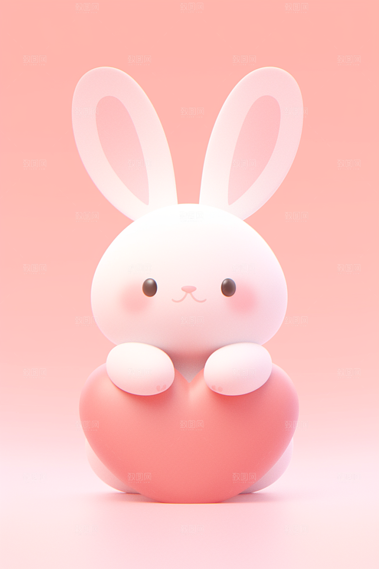 CG小兔子立体卡通模型