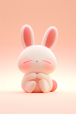 CG小兔子3D可爱模型