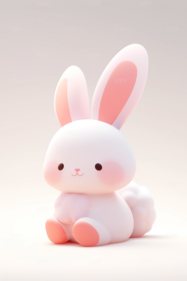 CG小兔子拟人3D模型