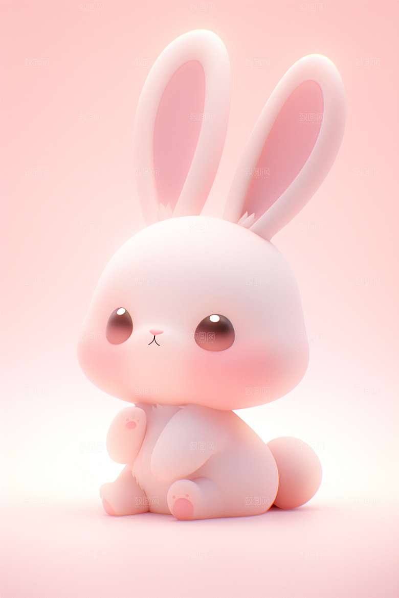 CG小兔子IP3D模型