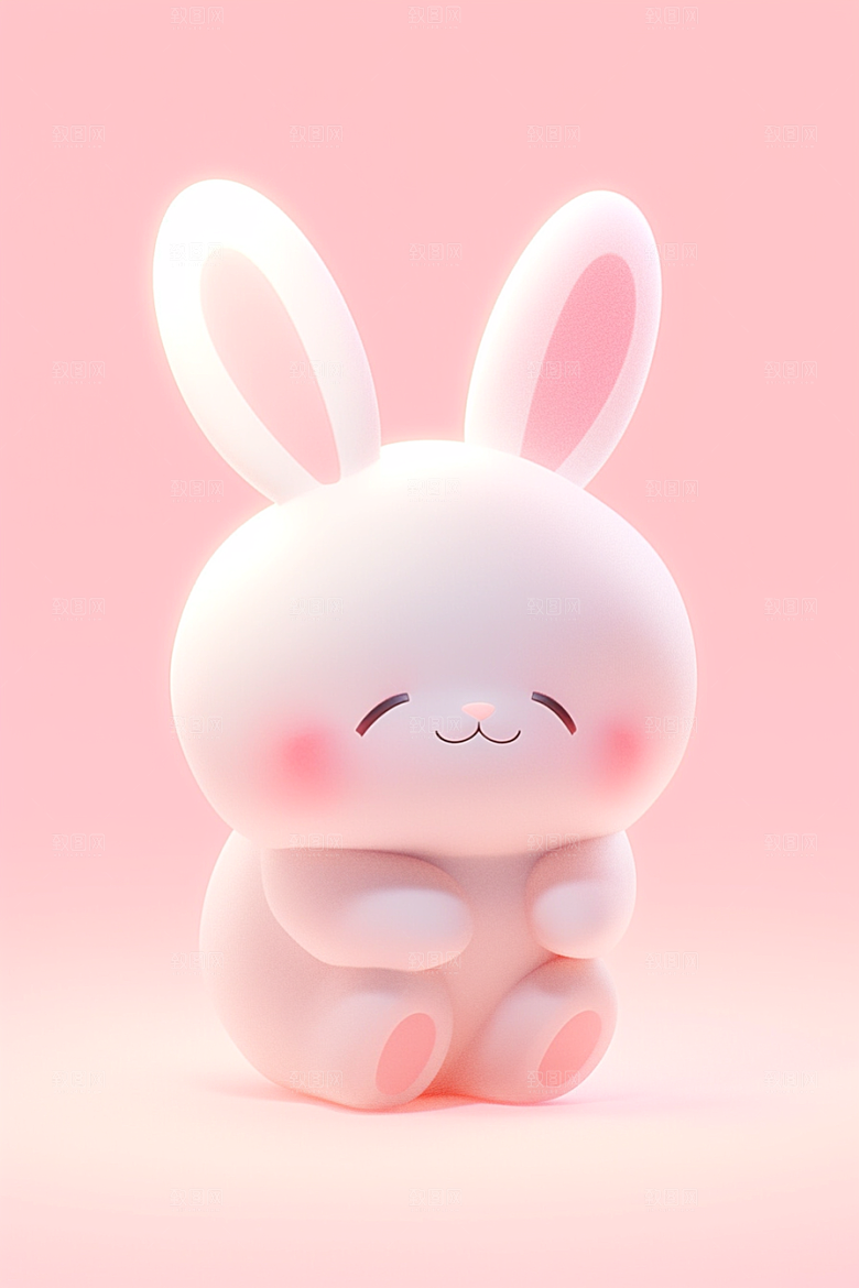 CG小兔子IP立体模型
