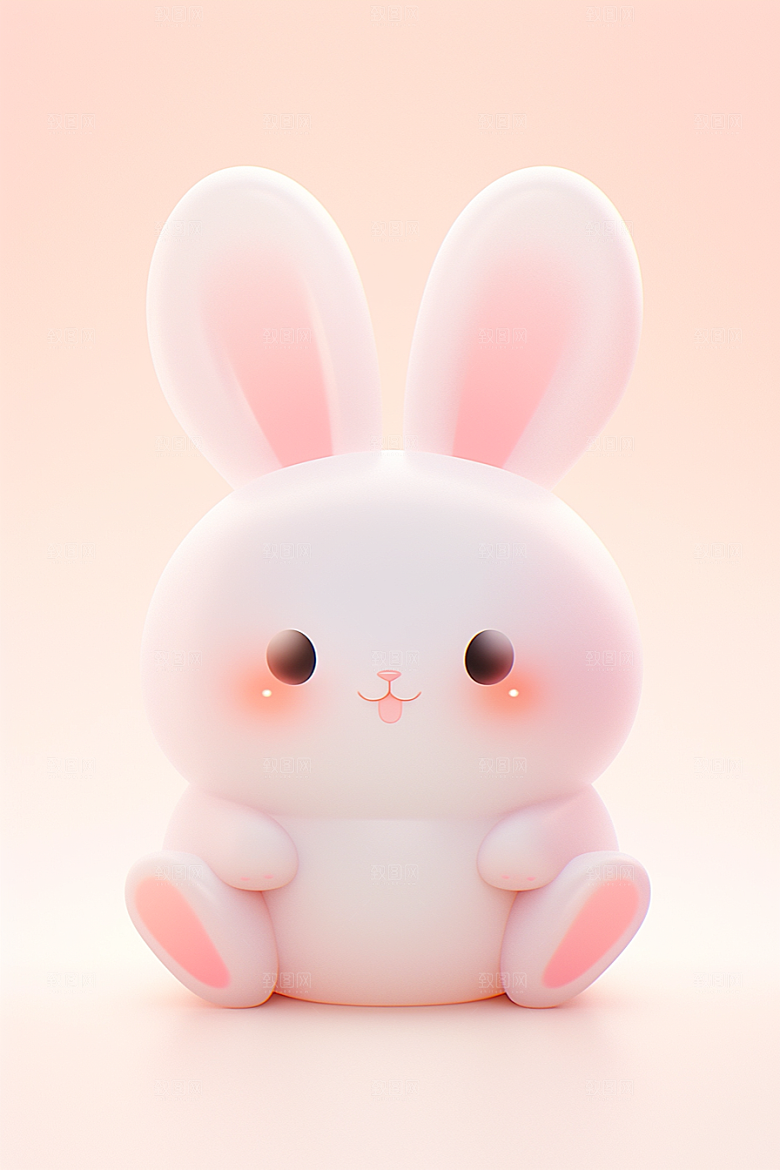 CG小兔子3D立体模型
