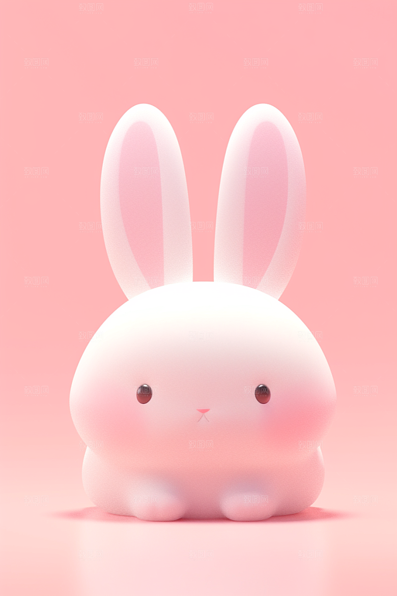 CG小兔子小动物C4D模型