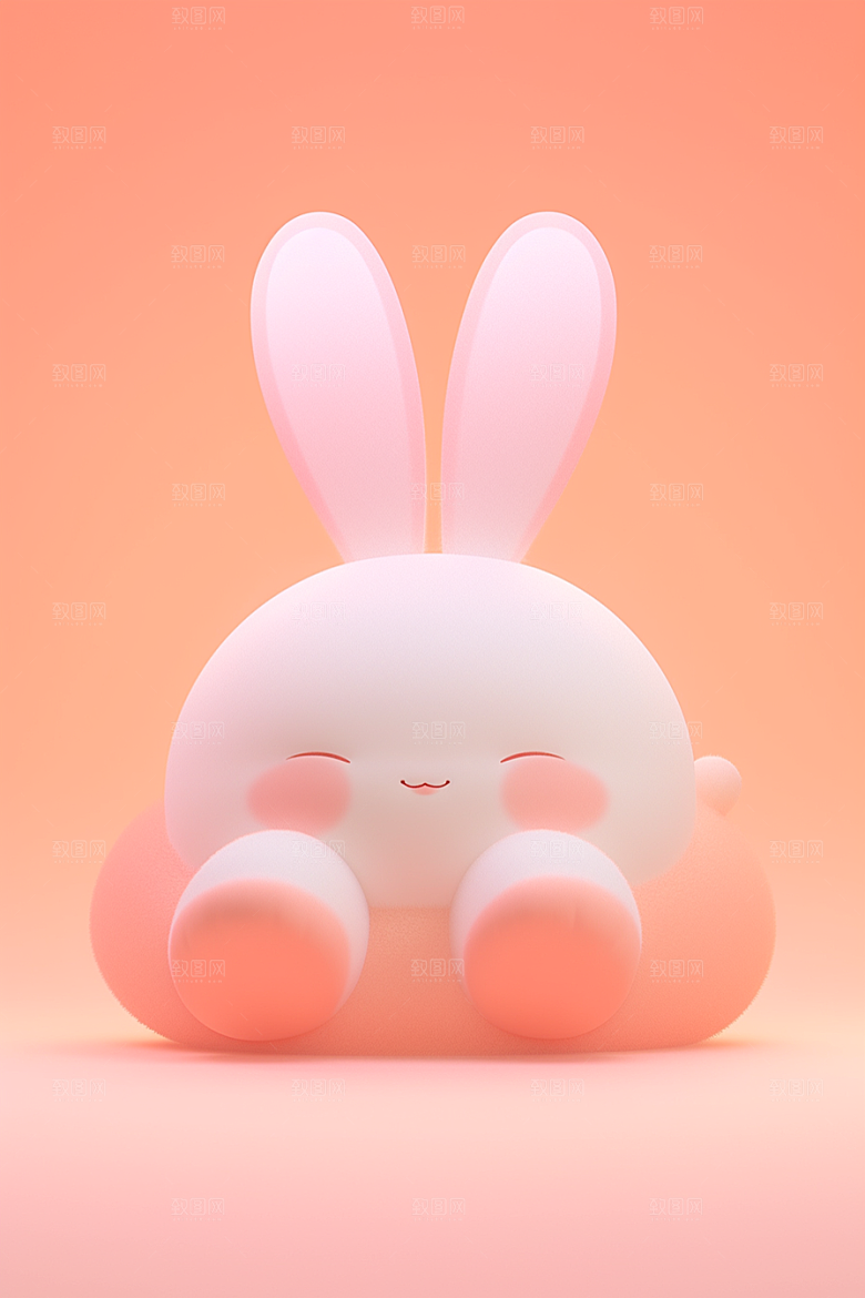 CG小兔子3D立体模型