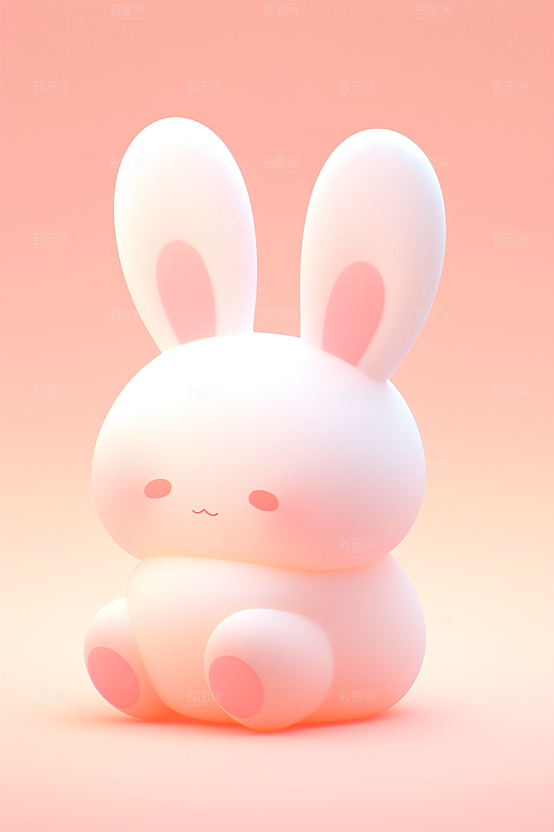 CG小兔子3D小动物模型