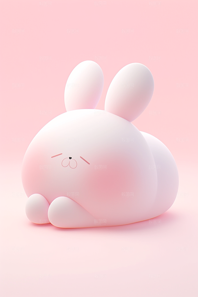CG小兔子3D可爱模型