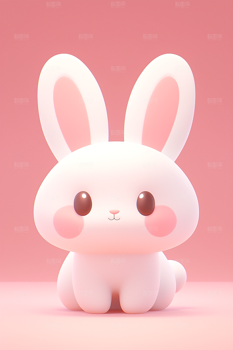 CG小兔子形象3D模型