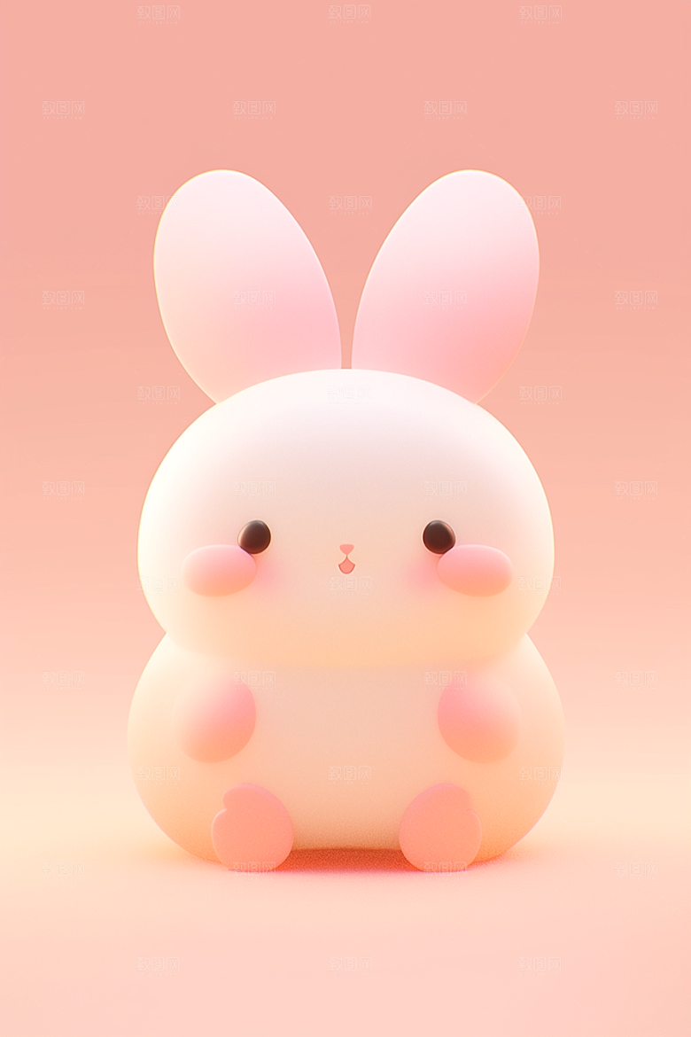 CG小兔子C4D3D模型