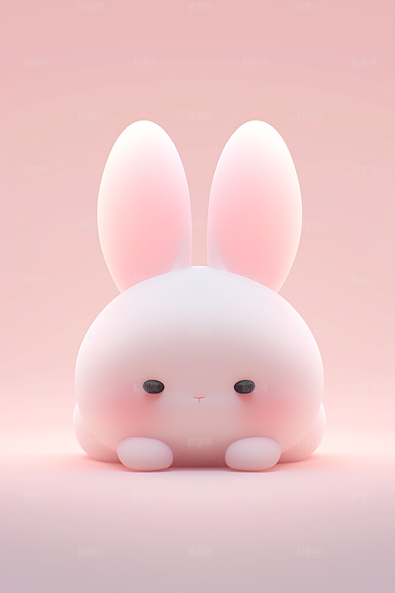 CG小兔子IP卡通模型