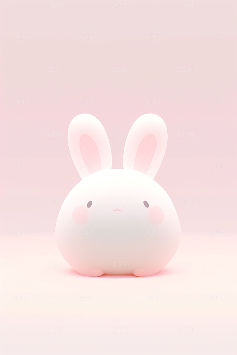CG小兔子小白兔IP模型