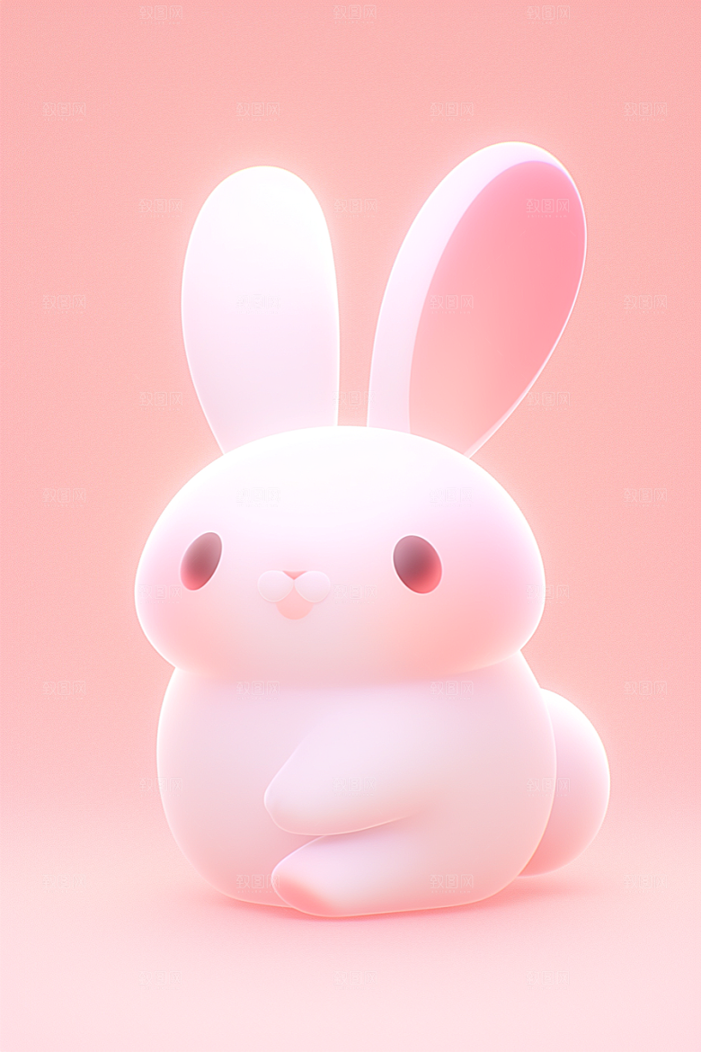 CG小兔子拟人3D模型