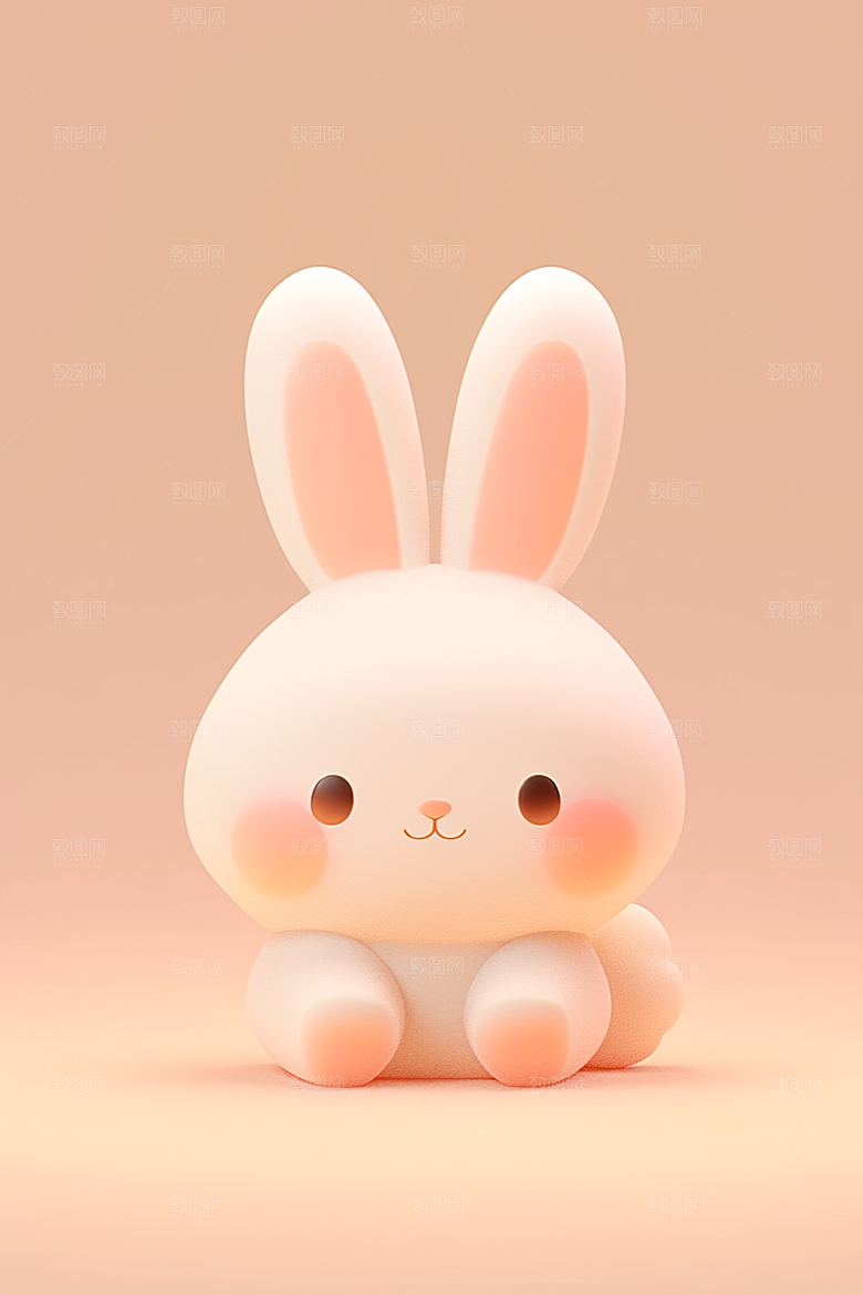 CG小兔子C4D拟人模型