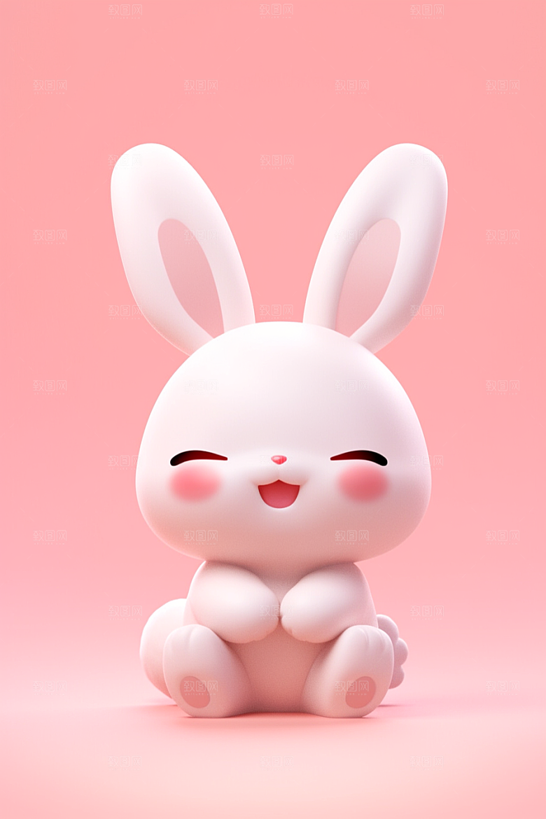 CG小兔子立体3D模型