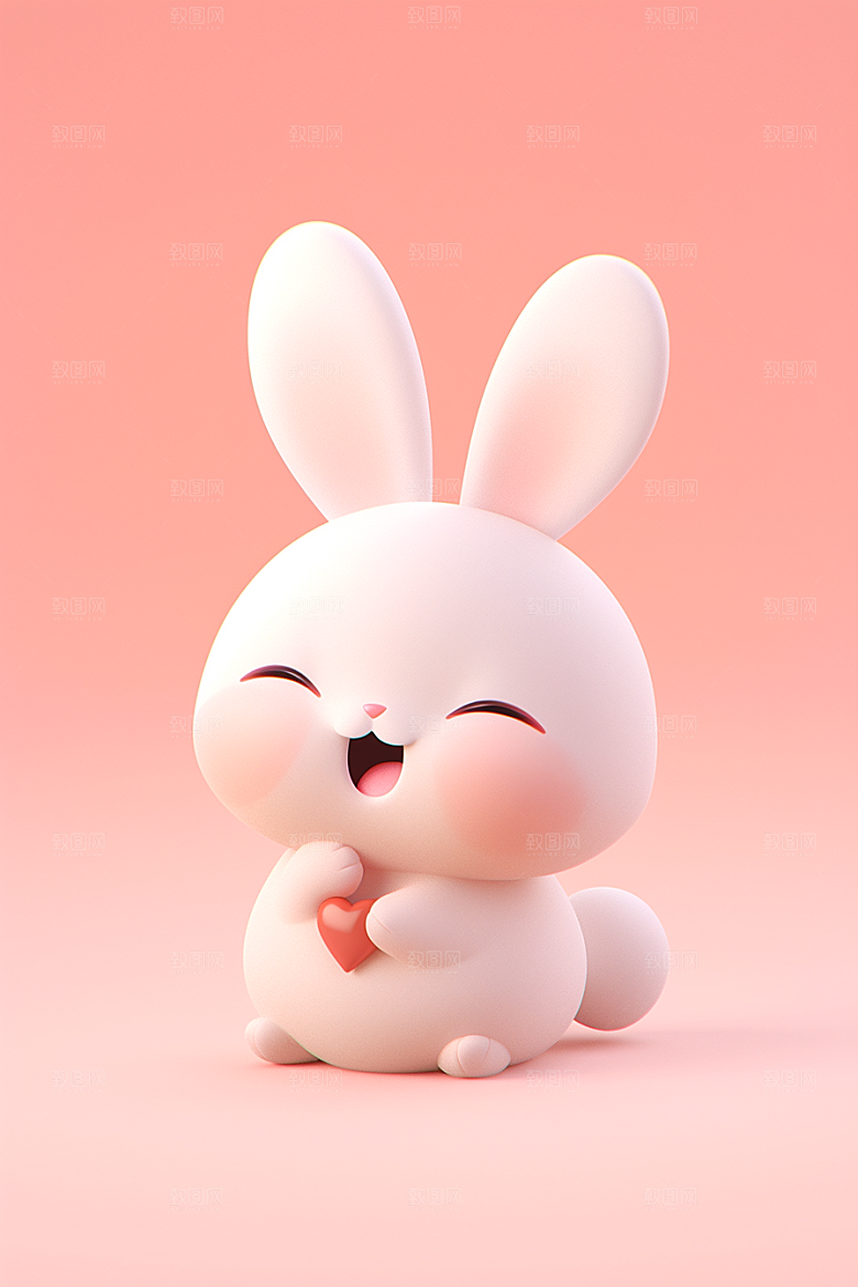 CG小兔子立体卡通模型