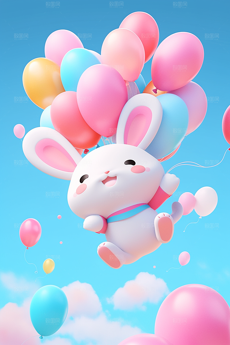 CG小兔子立体3D模型