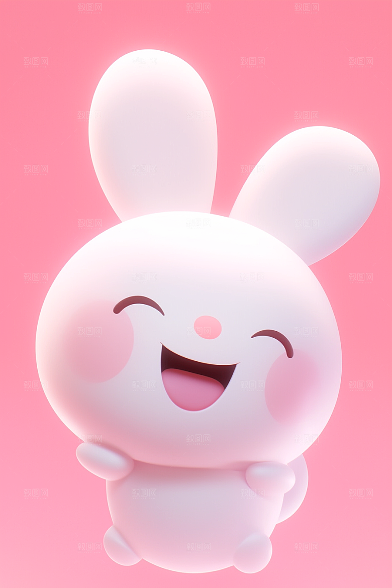 CG小兔子3D小动物模型