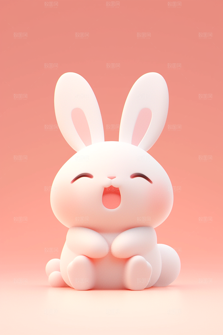 CG小兔子C4D3D模型