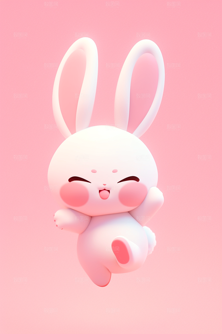 CG小兔子可爱3D模型