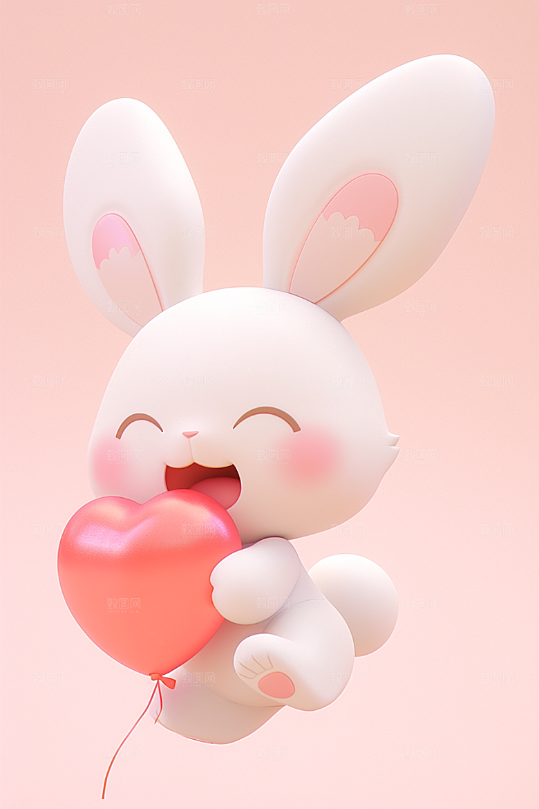 CG小兔子C4D拟人模型