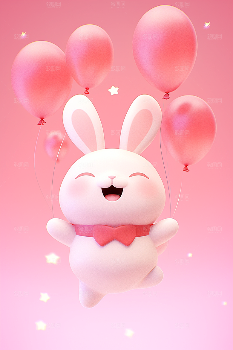 CG小兔子立体3D模型