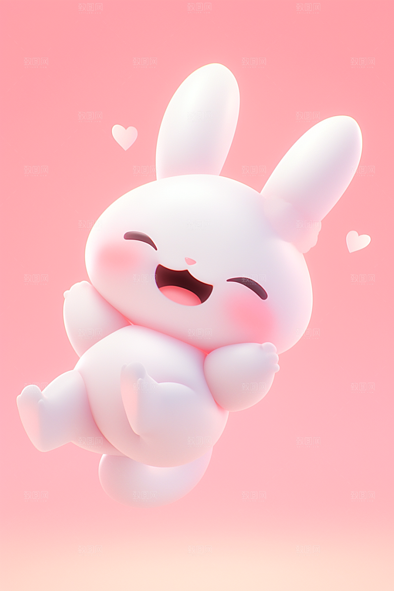 CG小兔子拟人3D模型