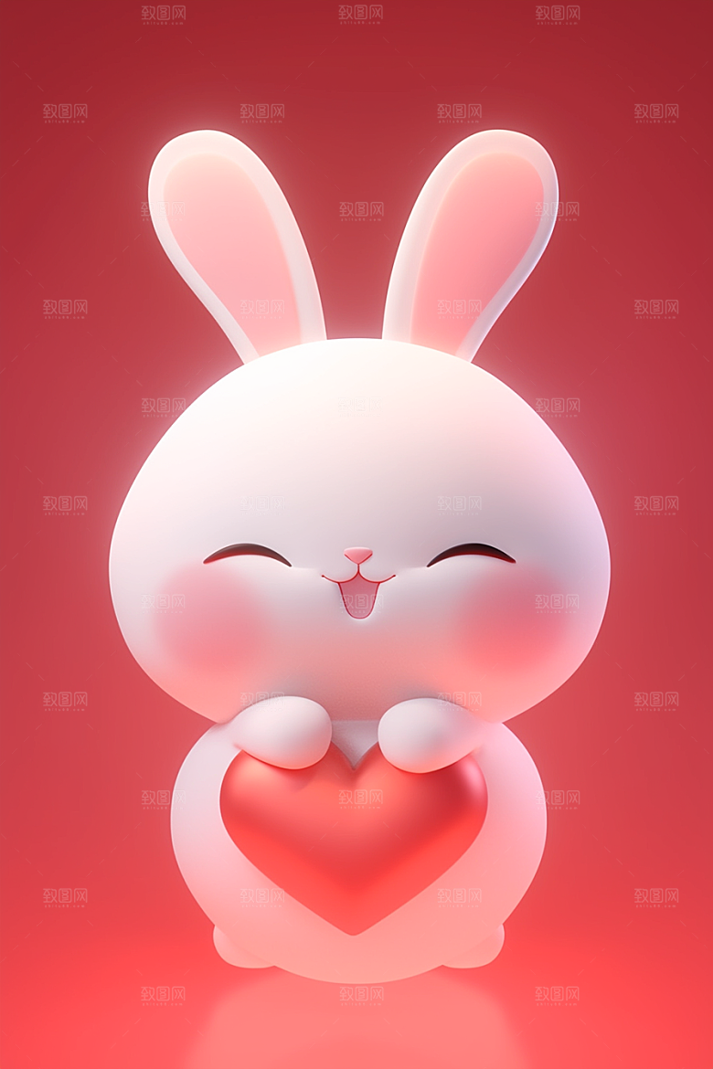 CG小兔子立体IP模型