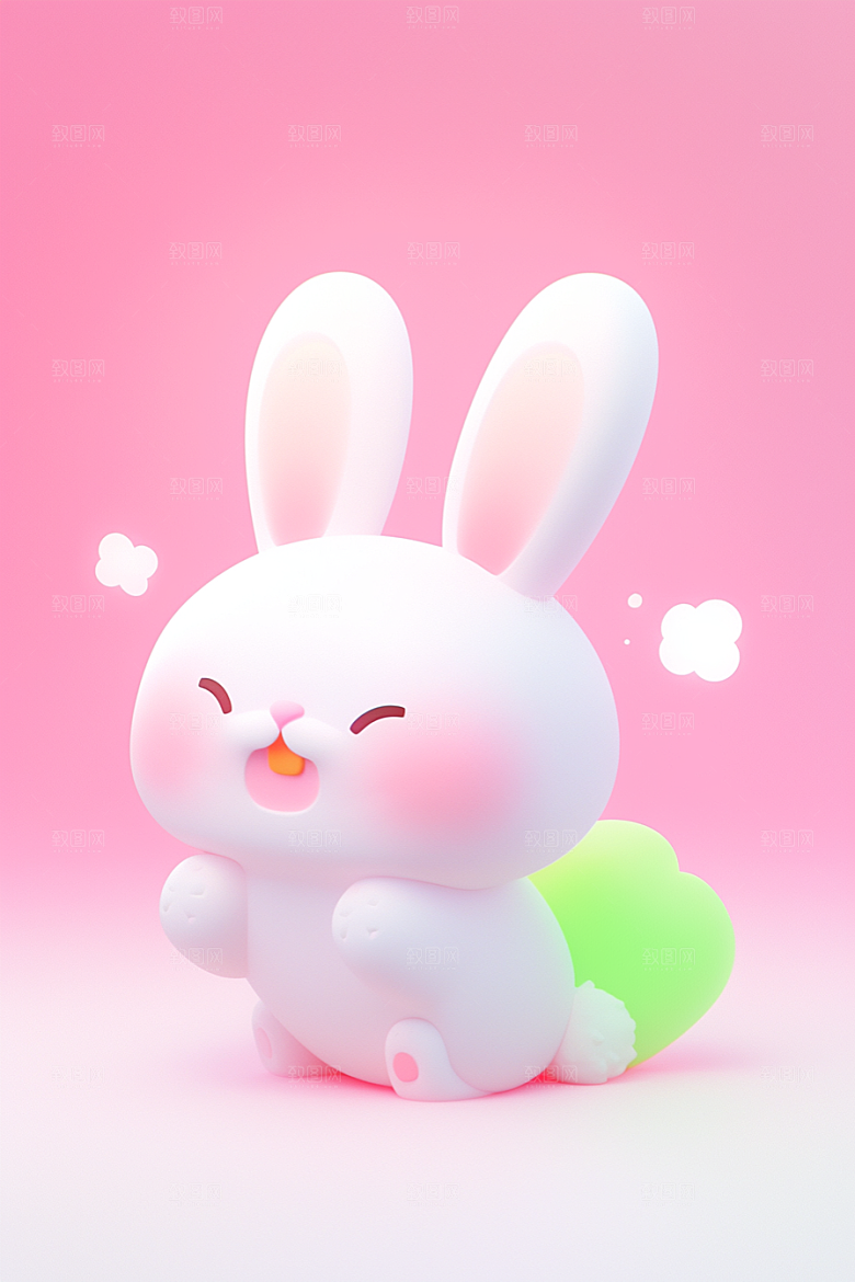 CG小兔子立体IP模型