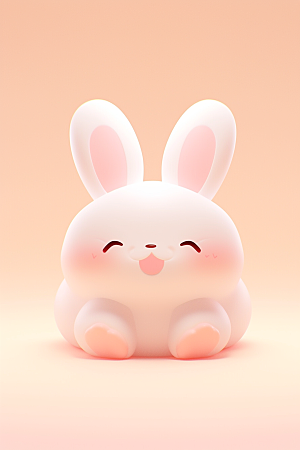 CG小兔子可爱立体模型