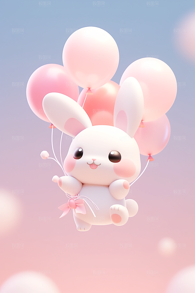 CG小兔子形象C4D模型