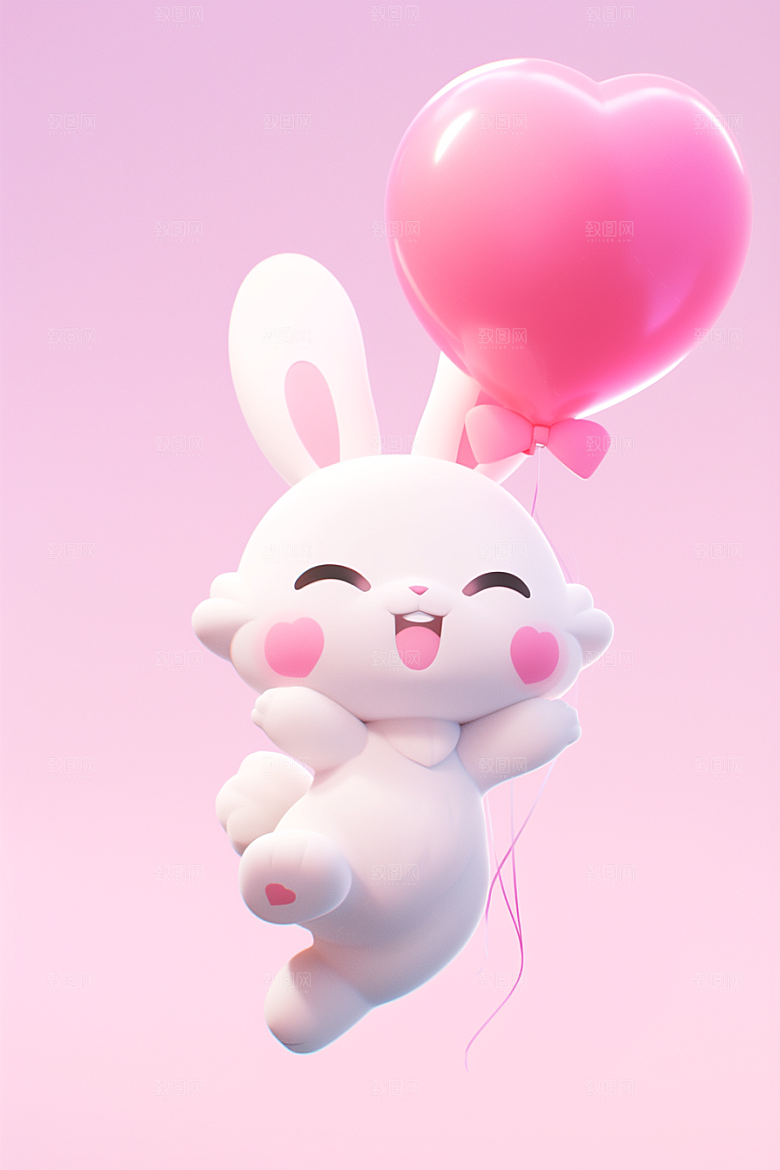 CG小兔子小动物立体模型