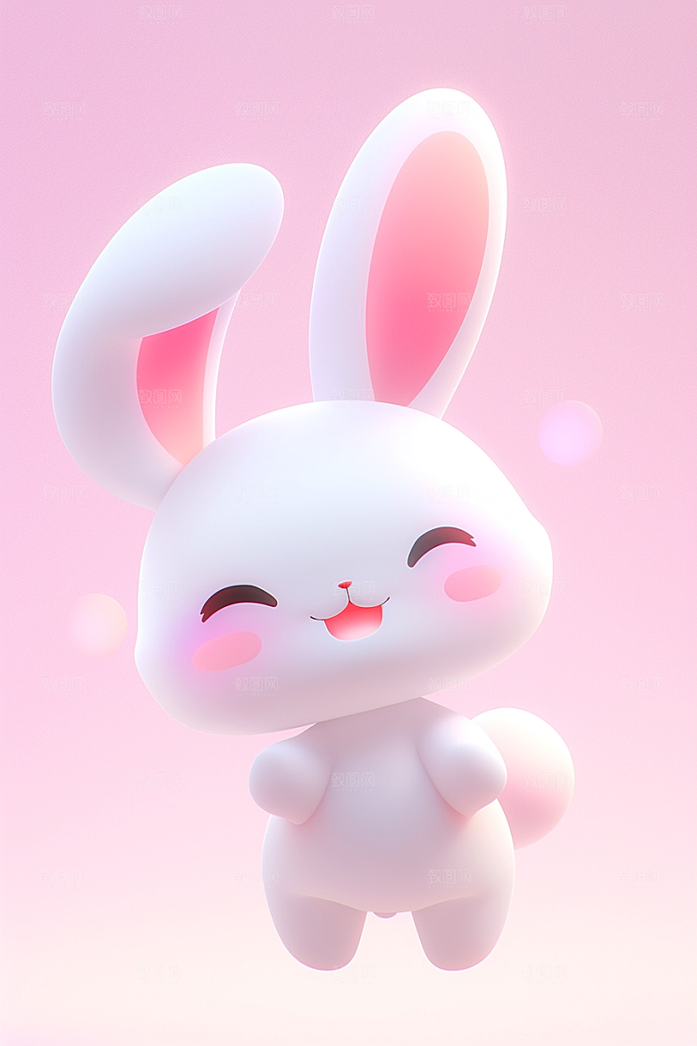 CG小兔子3D可爱模型