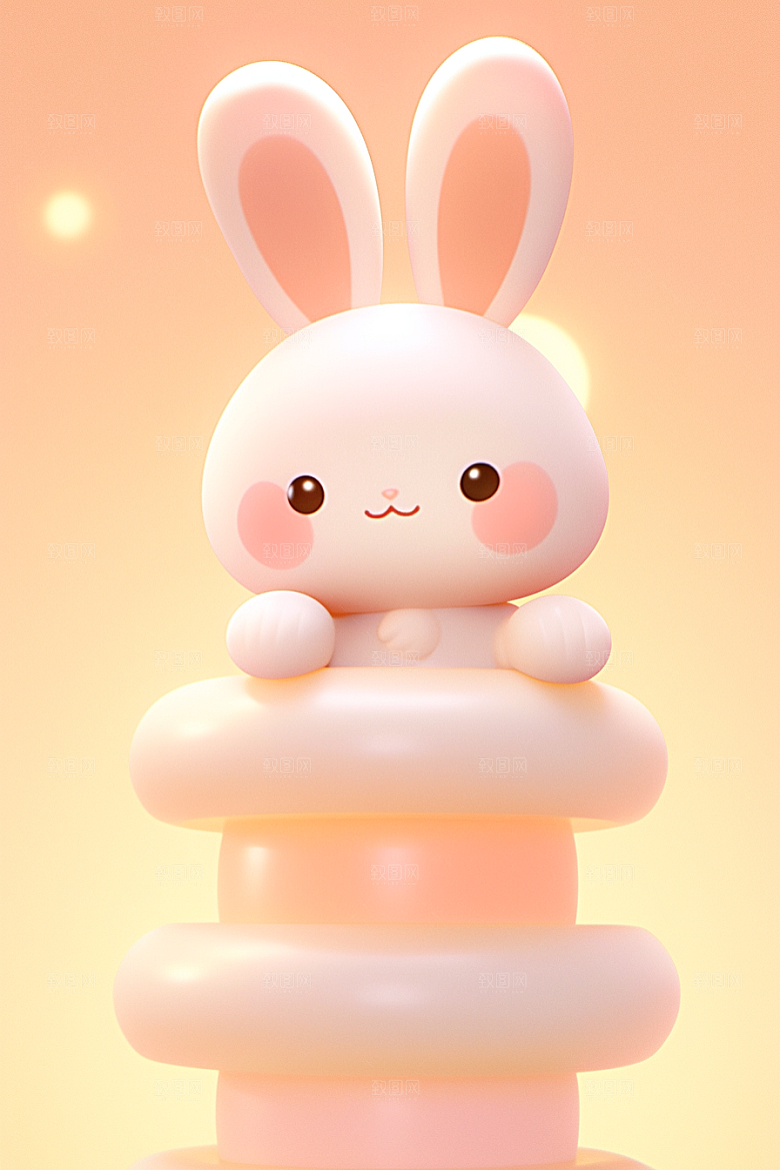 CG小兔子3D小白兔模型