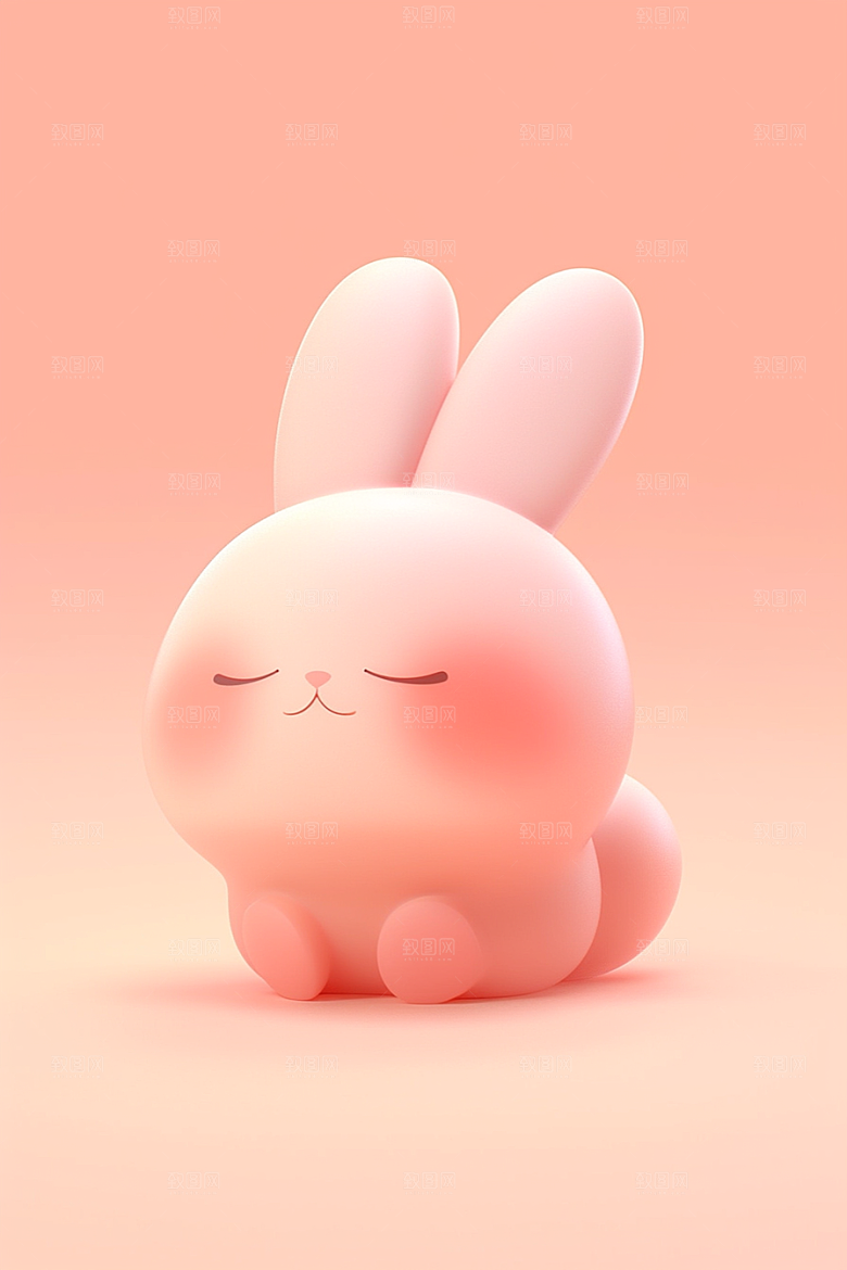 CG小兔子3D立体模型