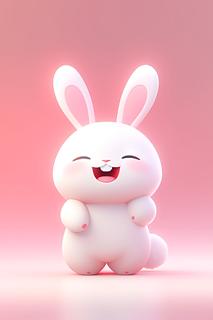 CG小兔子小白兔3D模型