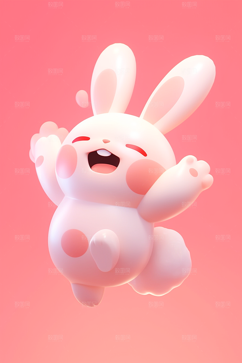 CG小兔子小动物立体模型