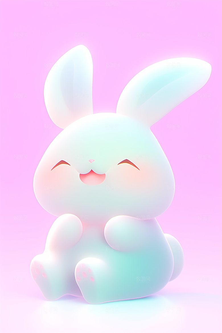 CG小兔子小白兔3D模型