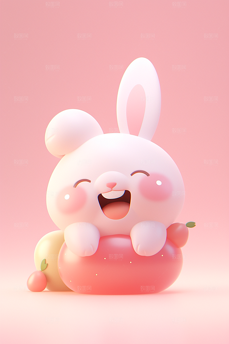 CG小兔子形象C4D模型