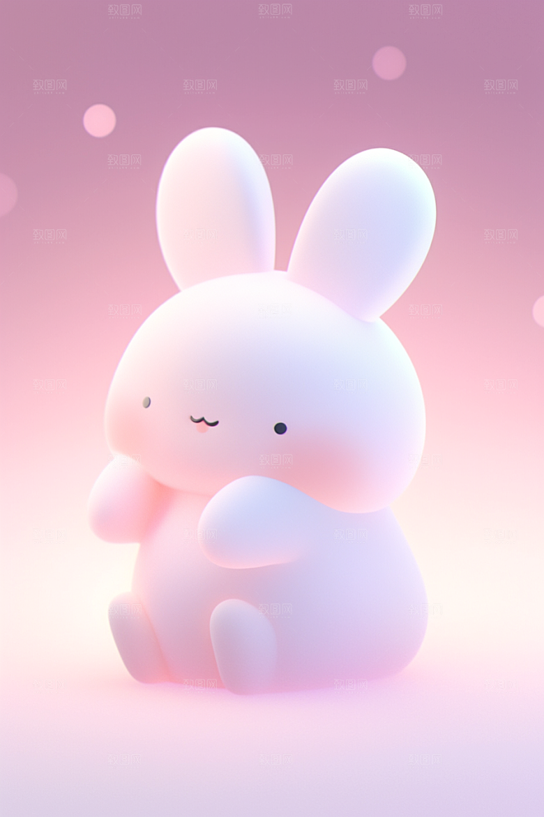 CG小兔子形象3D模型